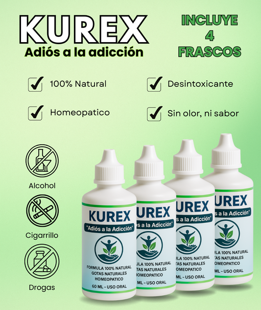 LIBERATE DE LOS VICIOS CON KUREX 🌿