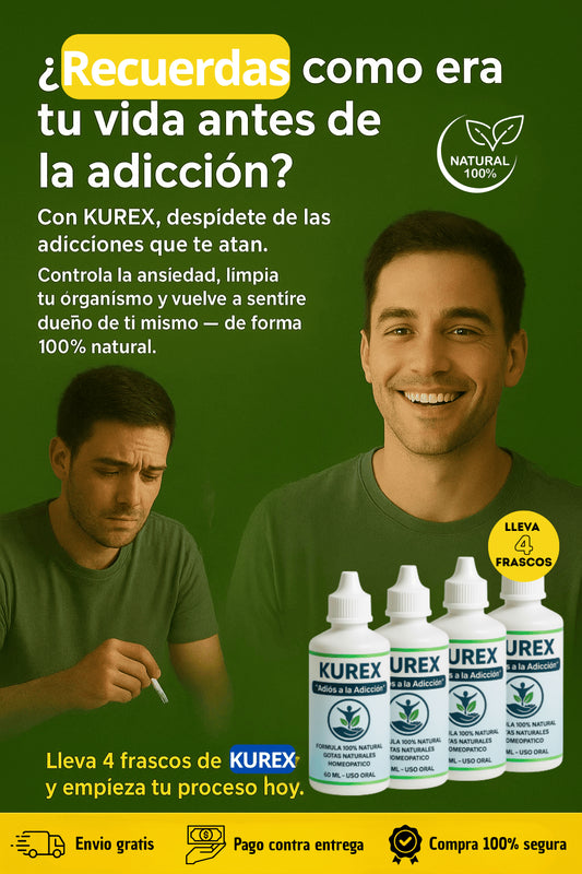 Del sufrimiento a la libertad: Rompe la cadena con KUREX ⛓️‍💥